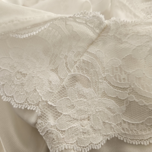 Dixie Belle Vintage Camisole Top Adjustable Straps White Made in USA Nylon 1X 2X - Picture 11 of 12